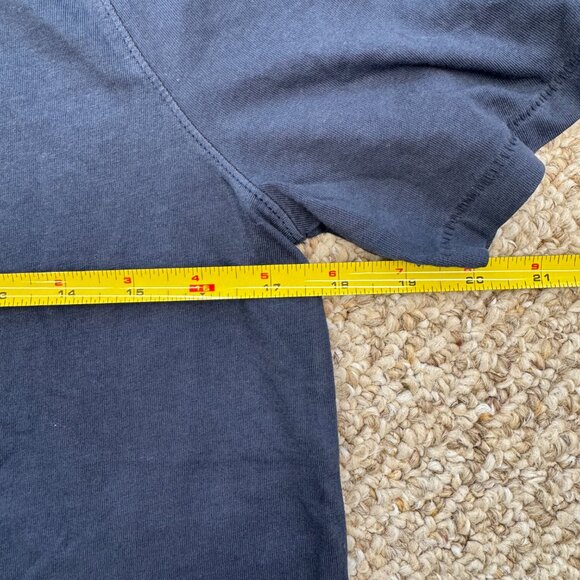 Goodfellow Men's Solid shirt button Cotton Navy S - Picture 4 of 6